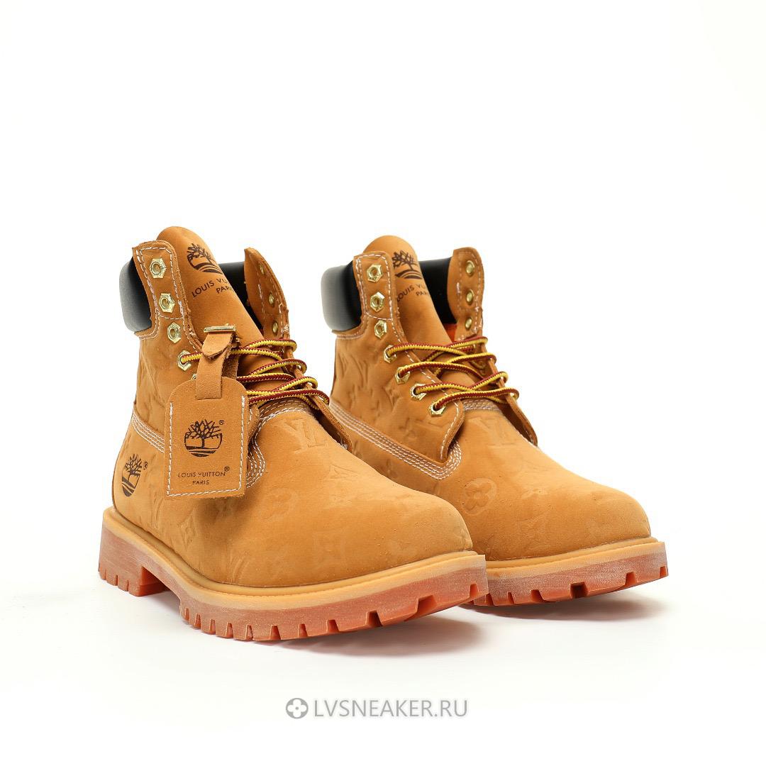 Louis Vuitton LV x Timberland 6 Inch Ankle Boot "Embossed Monogram - Wheat" 1AD72X Sneakers