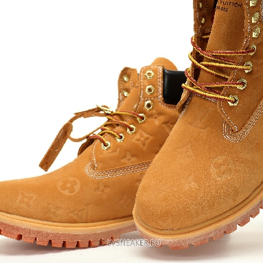 Louis Vuitton LV x Timberland 6 Inch Ankle Boot "Embossed Monogram - Wheat" 1AD72X Sneakers