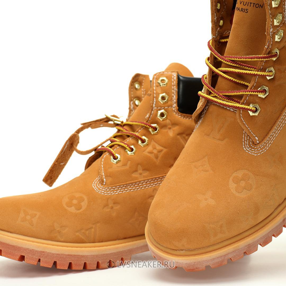 Louis Vuitton LV x Timberland 6 Inch Ankle Boot "Embossed Monogram - Wheat" 1AD72X Sneakers
