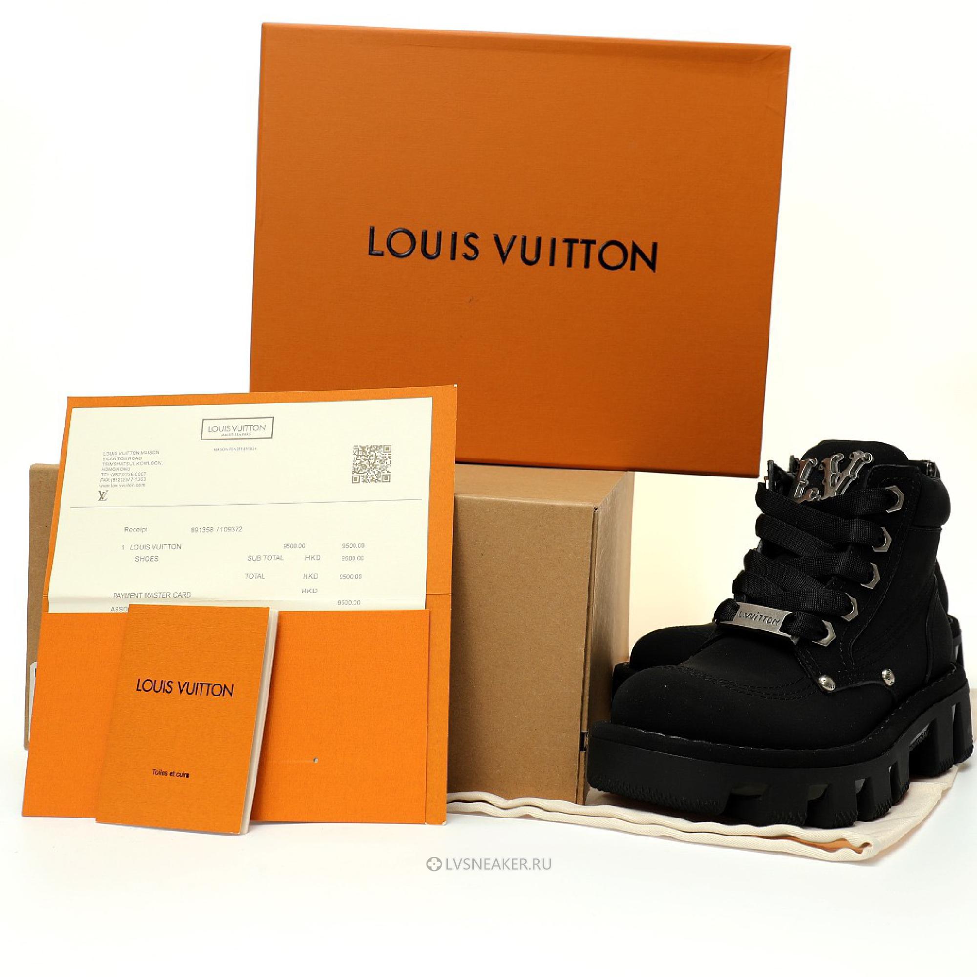 Louis Vuitton LV Checker Ankle Boot "Black" 1ACN89 Sneakers